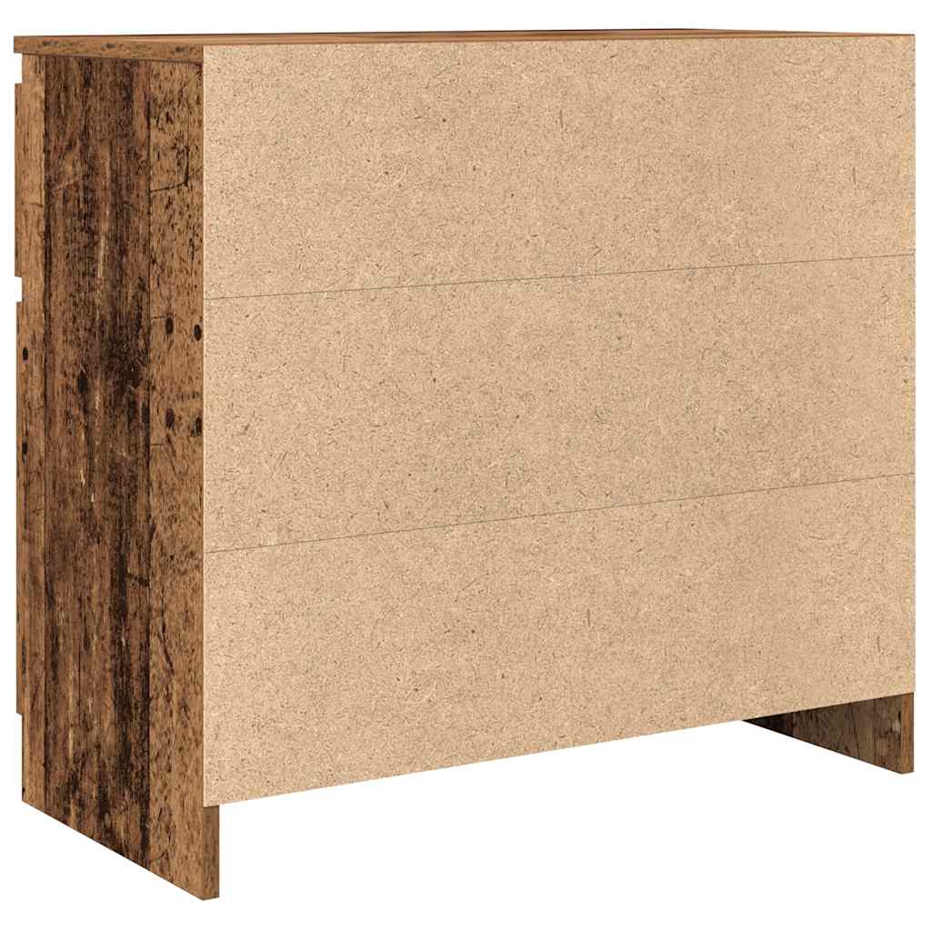 Komoda s ladicama staro drvo 71x35x65 cm konstruirano drvo