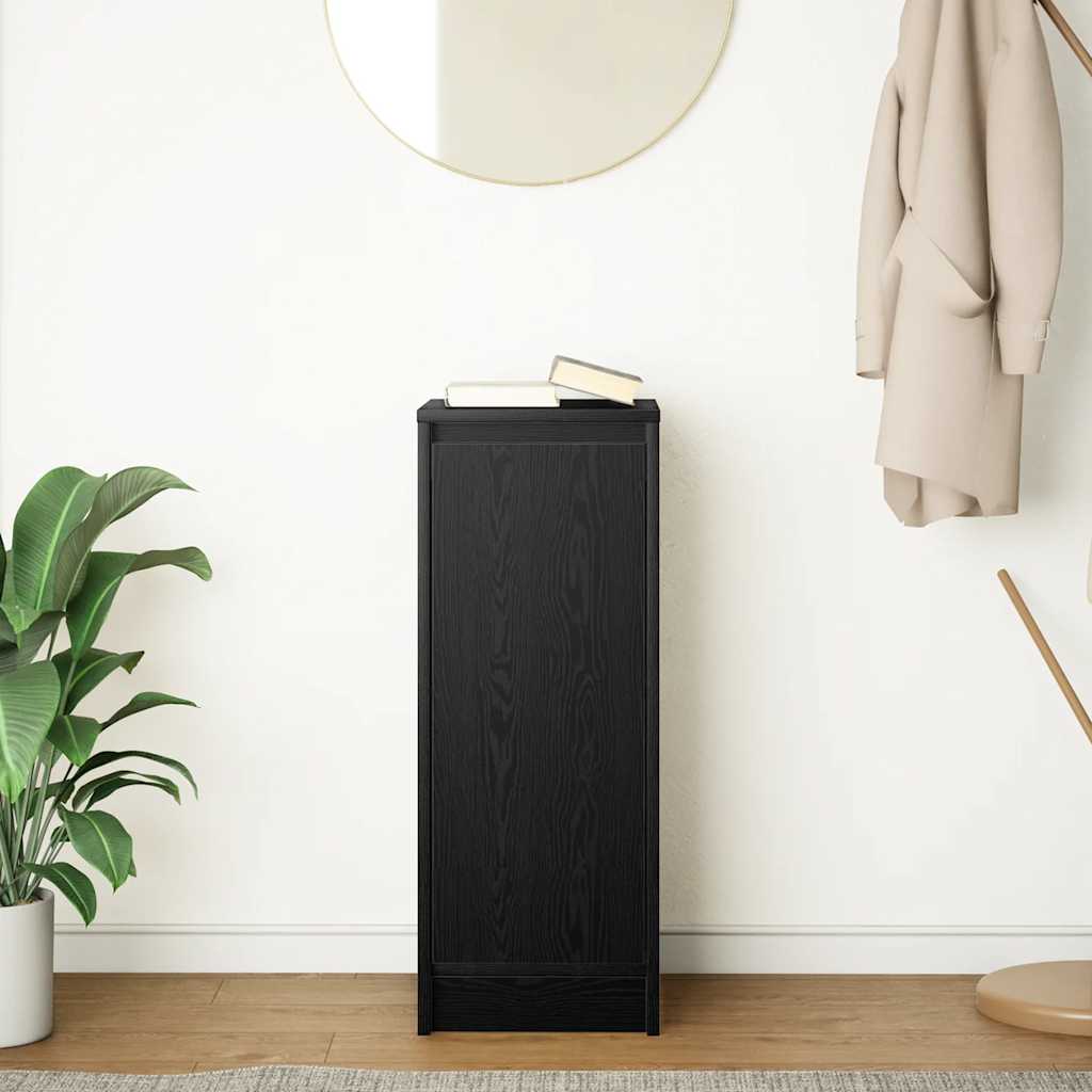 Komoda crni hrast 29,5x34x76 cm konstruirano drvo