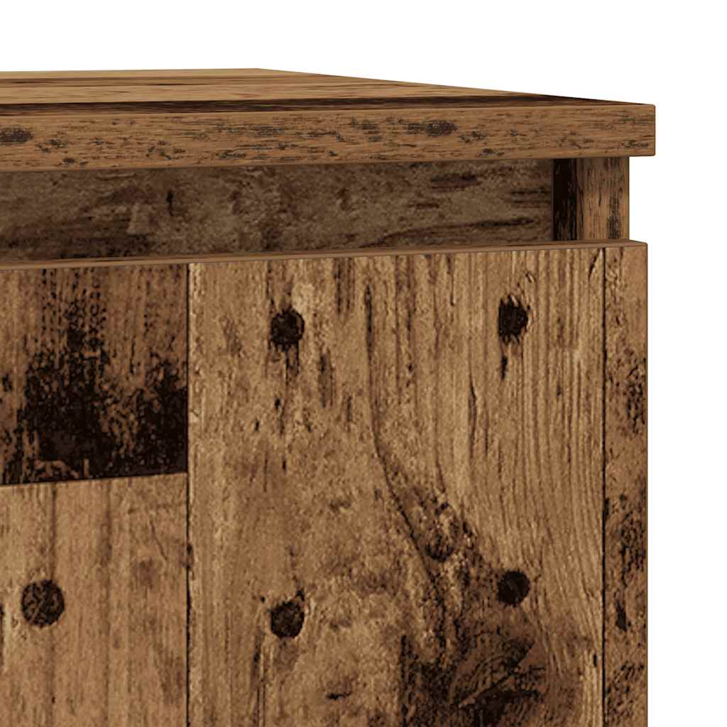 Komoda boja starog drva 29,5x34x76 cm konstruiranog drva