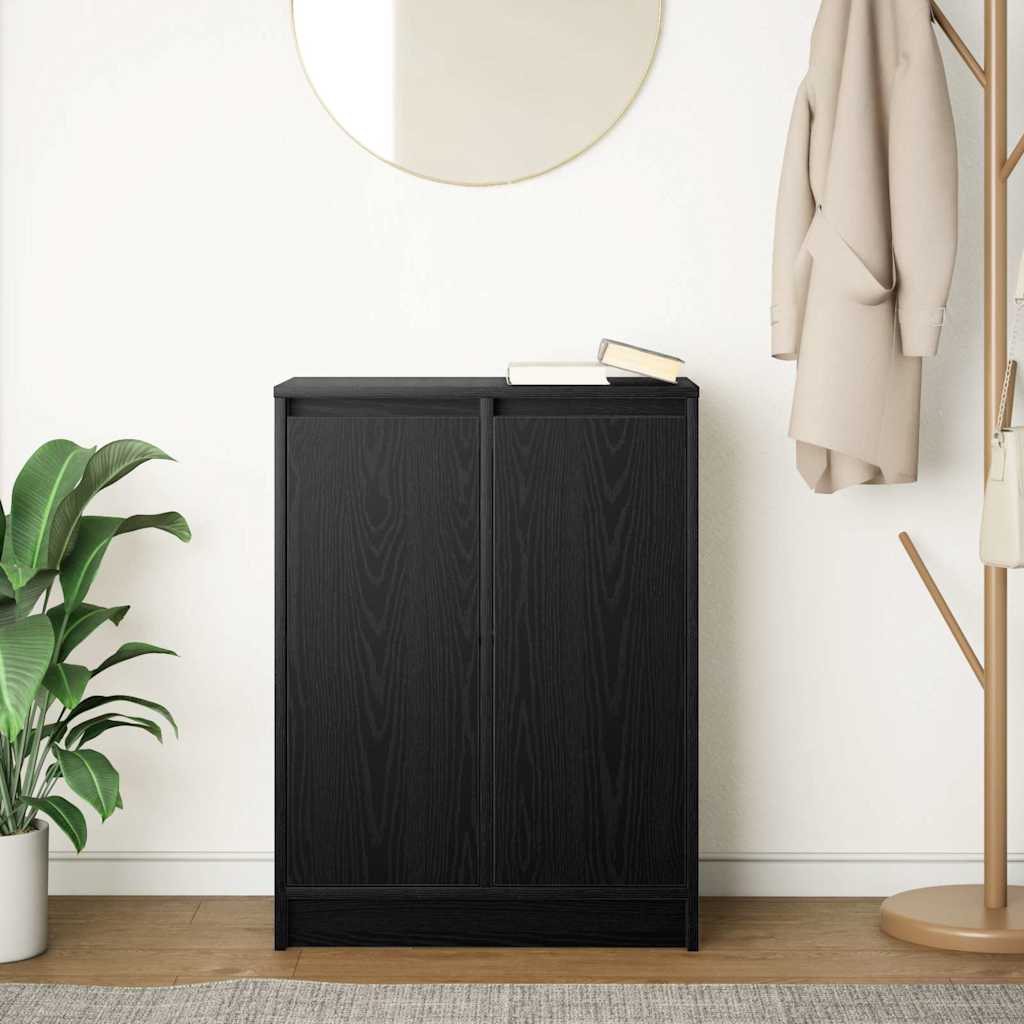 Komoda crni hrast 57x34x76 cm konstruirano drvo