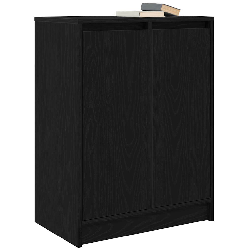 Komoda crni hrast 57x34x76 cm konstruirano drvo