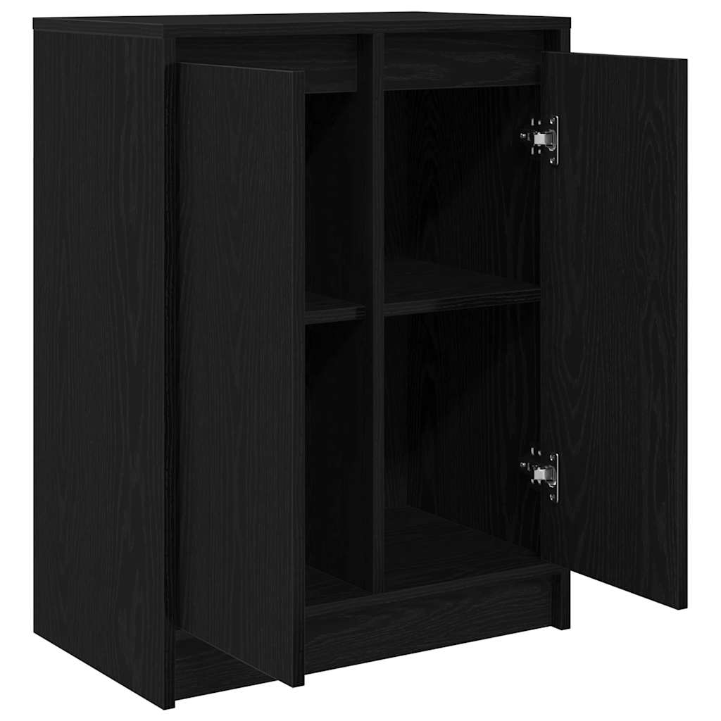 Komoda crni hrast 57x34x76 cm konstruirano drvo
