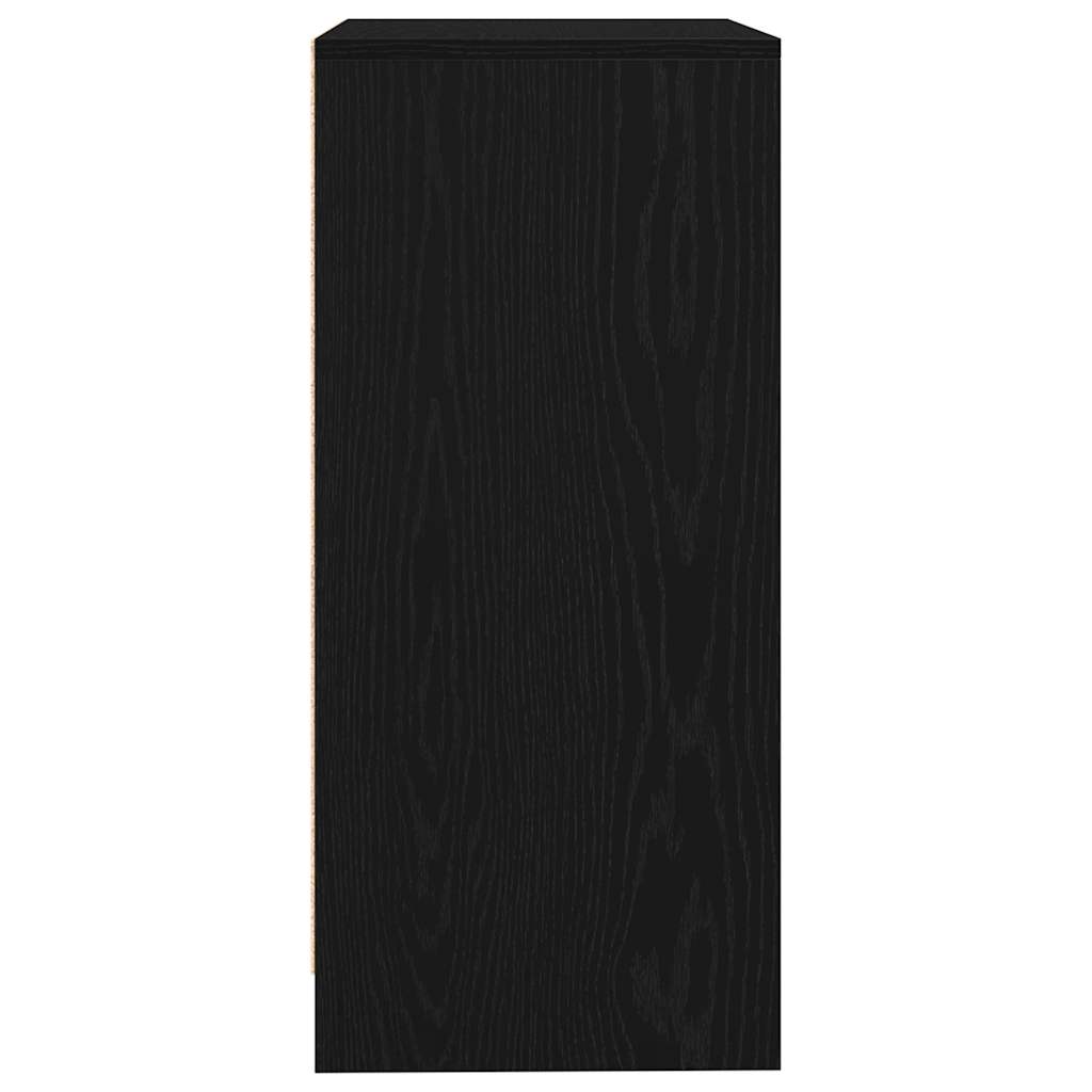 Komoda crni hrast 57x34x76 cm konstruirano drvo