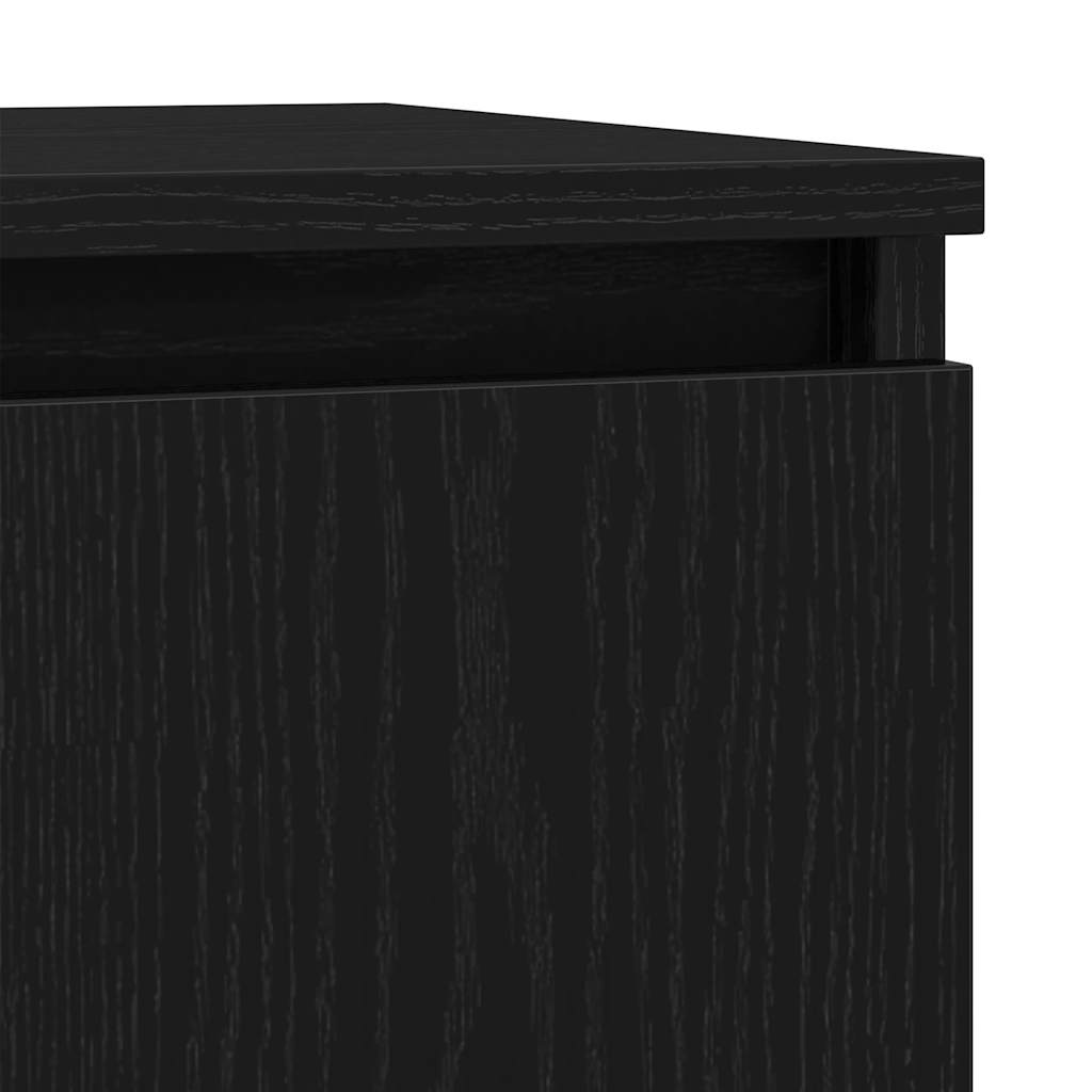 Komoda crni hrast 57x34x76 cm konstruirano drvo