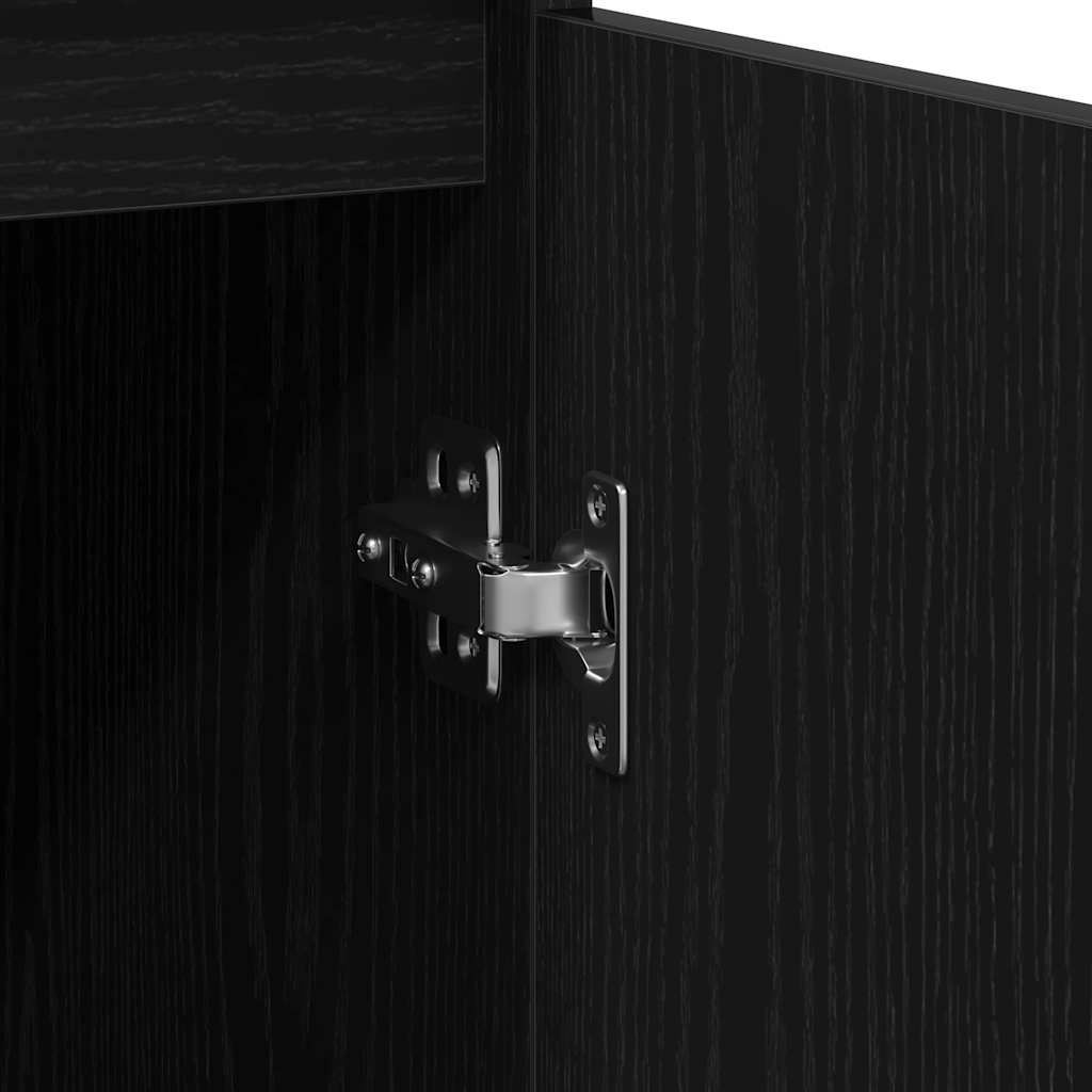 Komoda crni hrast 57x34x76 cm konstruirano drvo