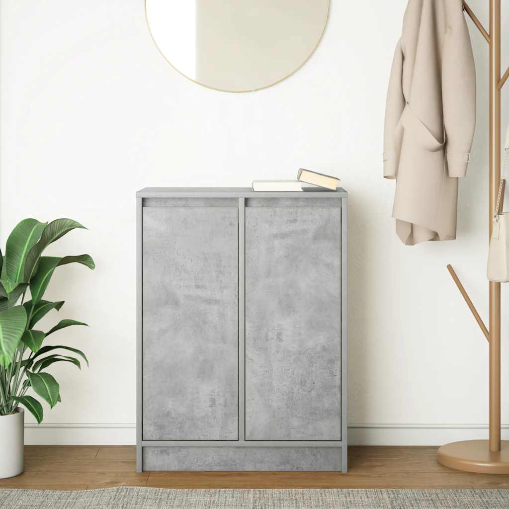 Komoda siva boja betona 57x34x76 cm od konstruiranog drva
