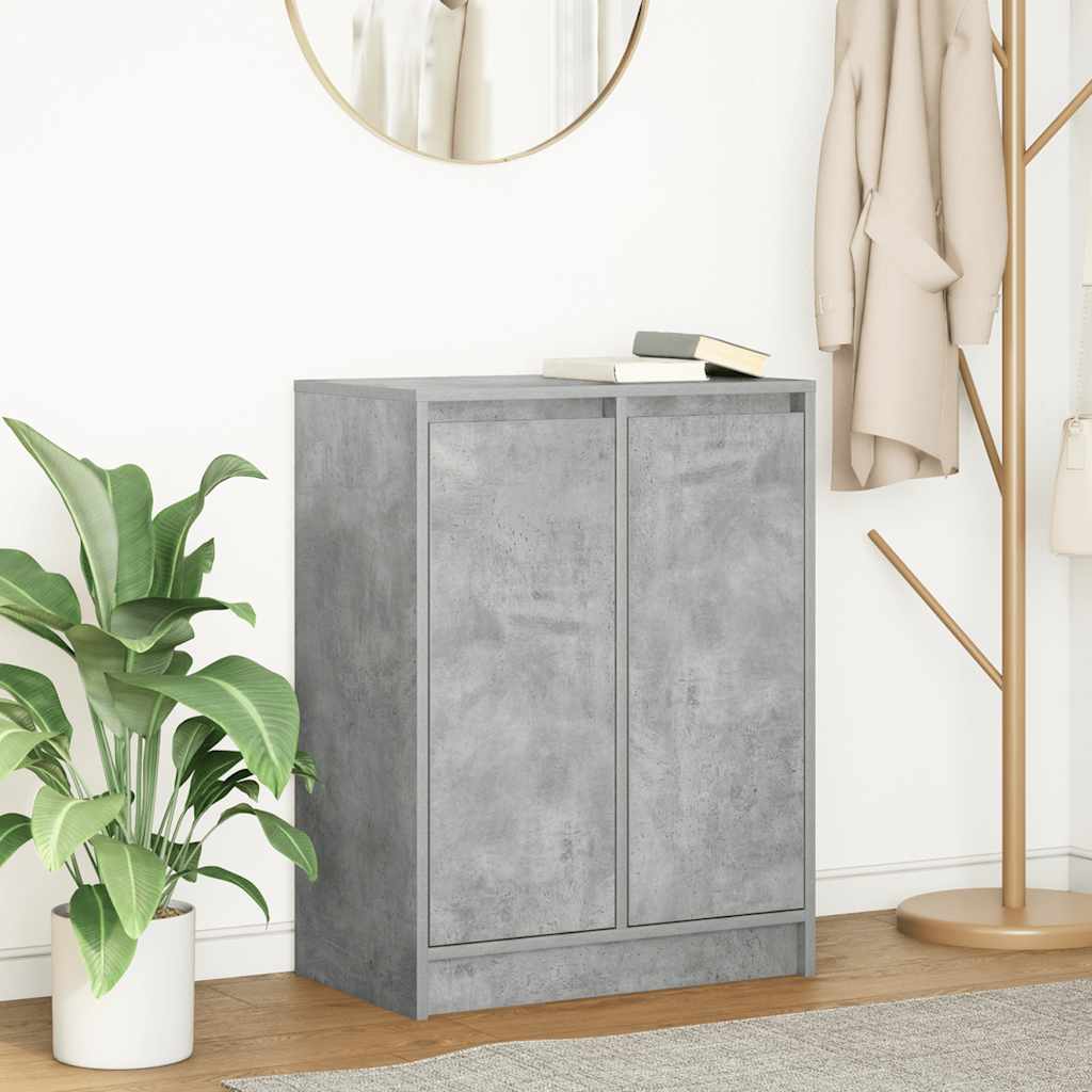 Komoda siva boja betona 57x34x76 cm od konstruiranog drva