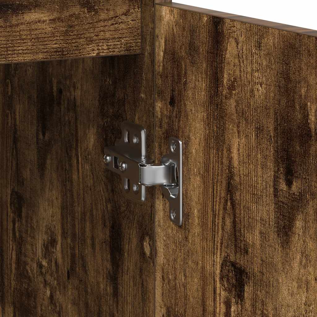 Komoda dimljeni hrast 57x34x76 cm od konstruiranog drva