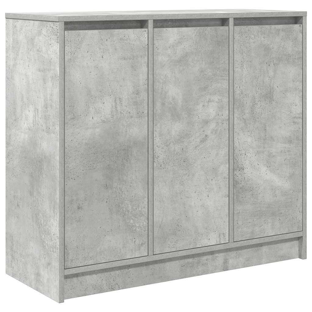 Komoda siva boja betona 85x34x76 cm od konstruiranog drva