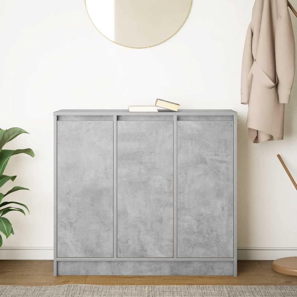 Komoda siva boja betona 85x34x76 cm od konstruiranog drva