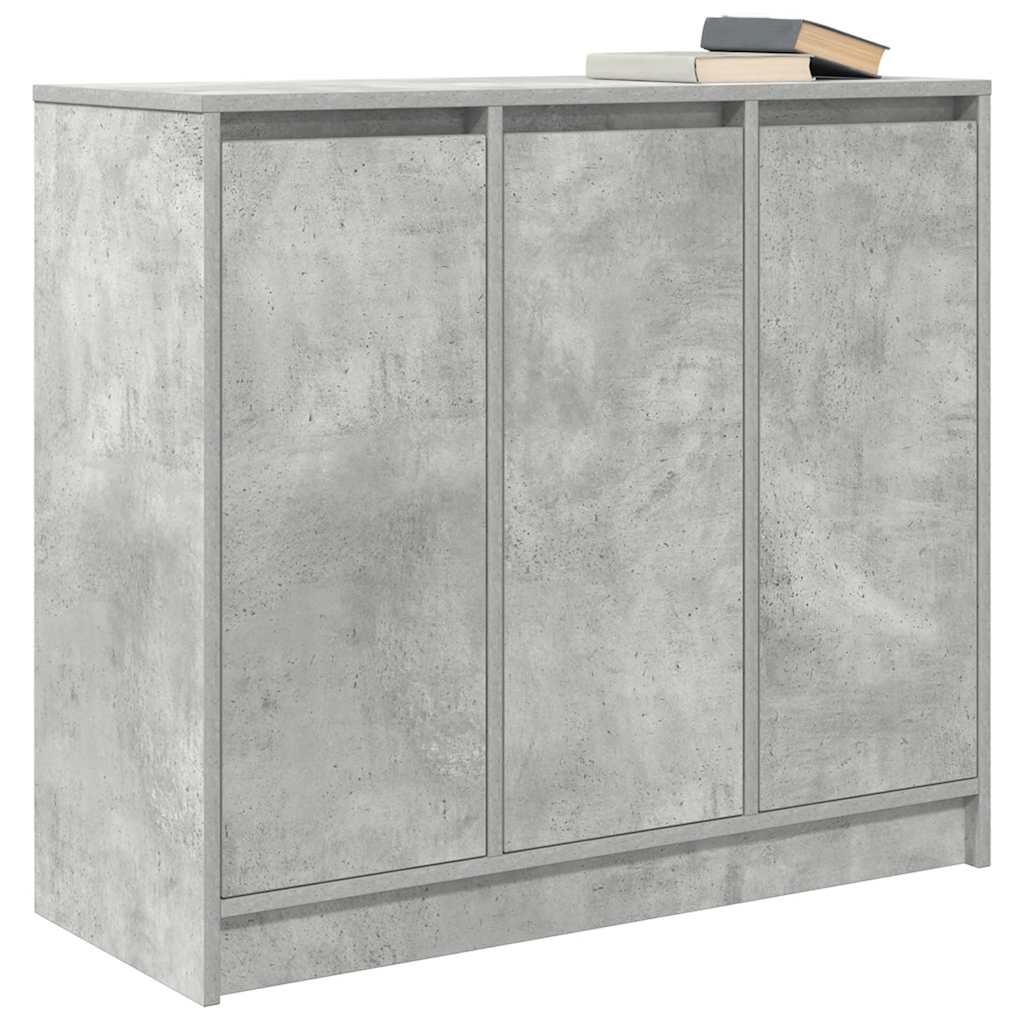Komoda siva boja betona 85x34x76 cm od konstruiranog drva