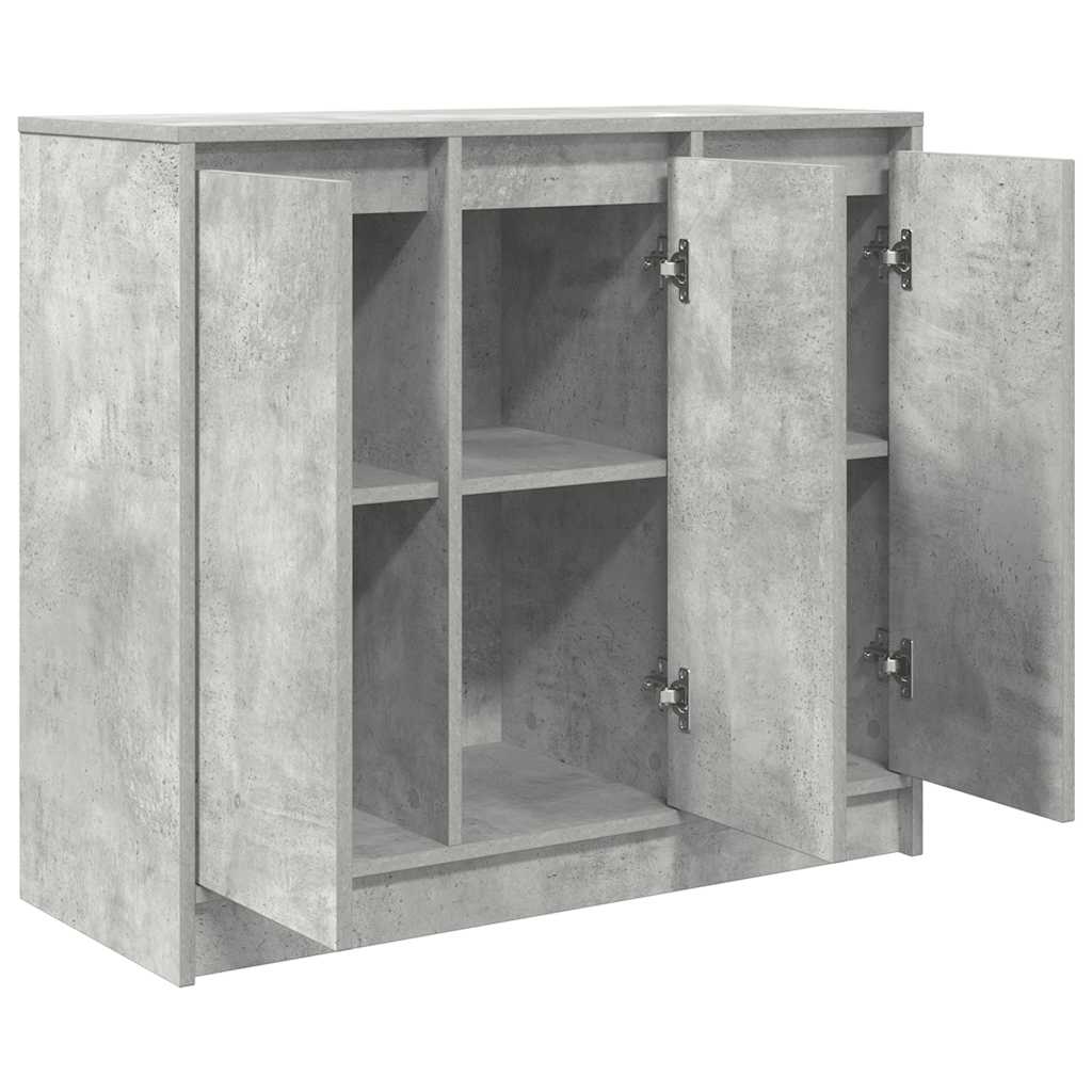 Komoda siva boja betona 85x34x76 cm od konstruiranog drva