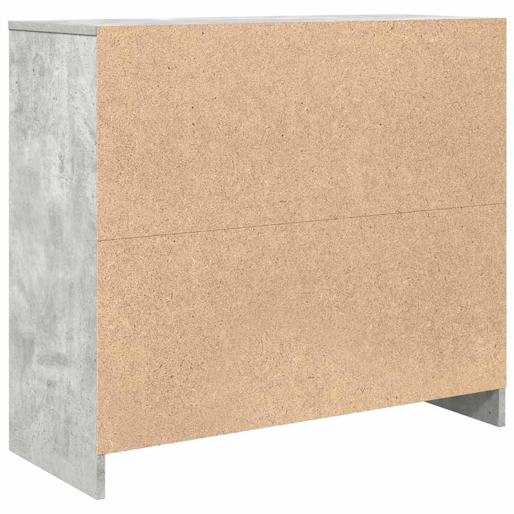 Komoda siva boja betona 85x34x76 cm od konstruiranog drva