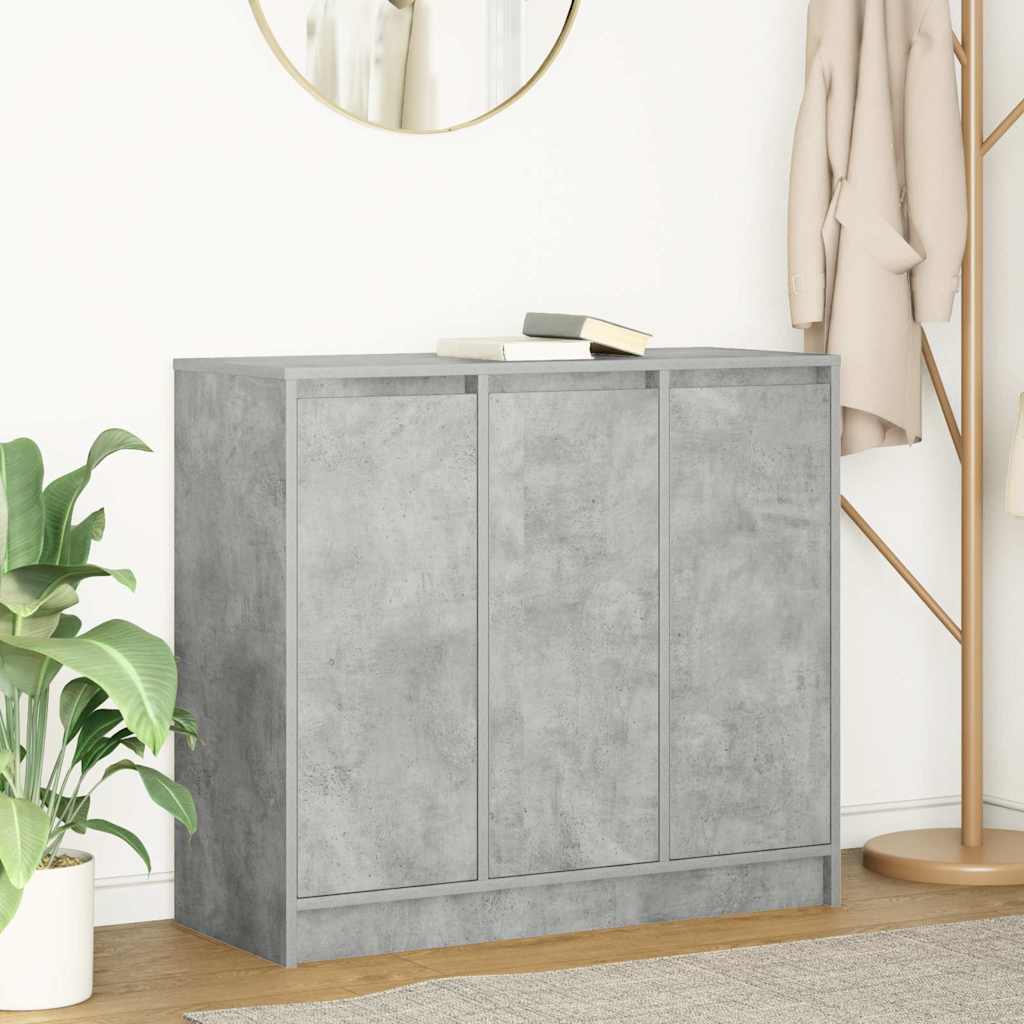 Komoda siva boja betona 85x34x76 cm od konstruiranog drva