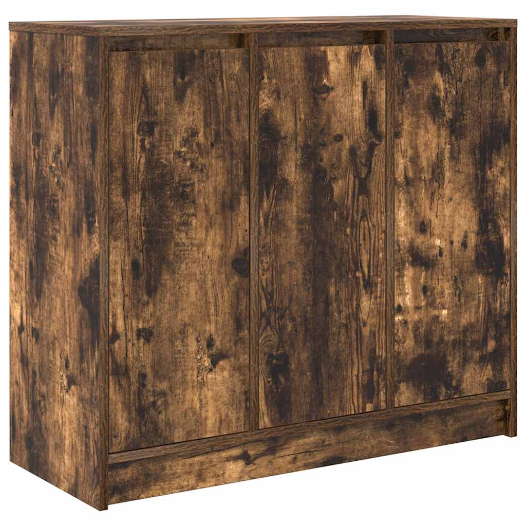 Komoda dimljeni hrast 85x34x76 cm od konstruiranog drva