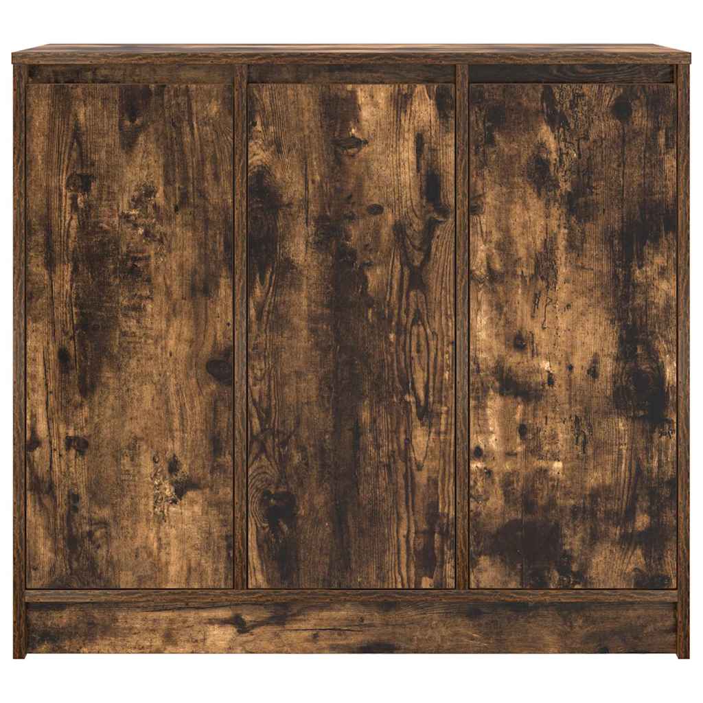 Komoda dimljeni hrast 85x34x76 cm od konstruiranog drva