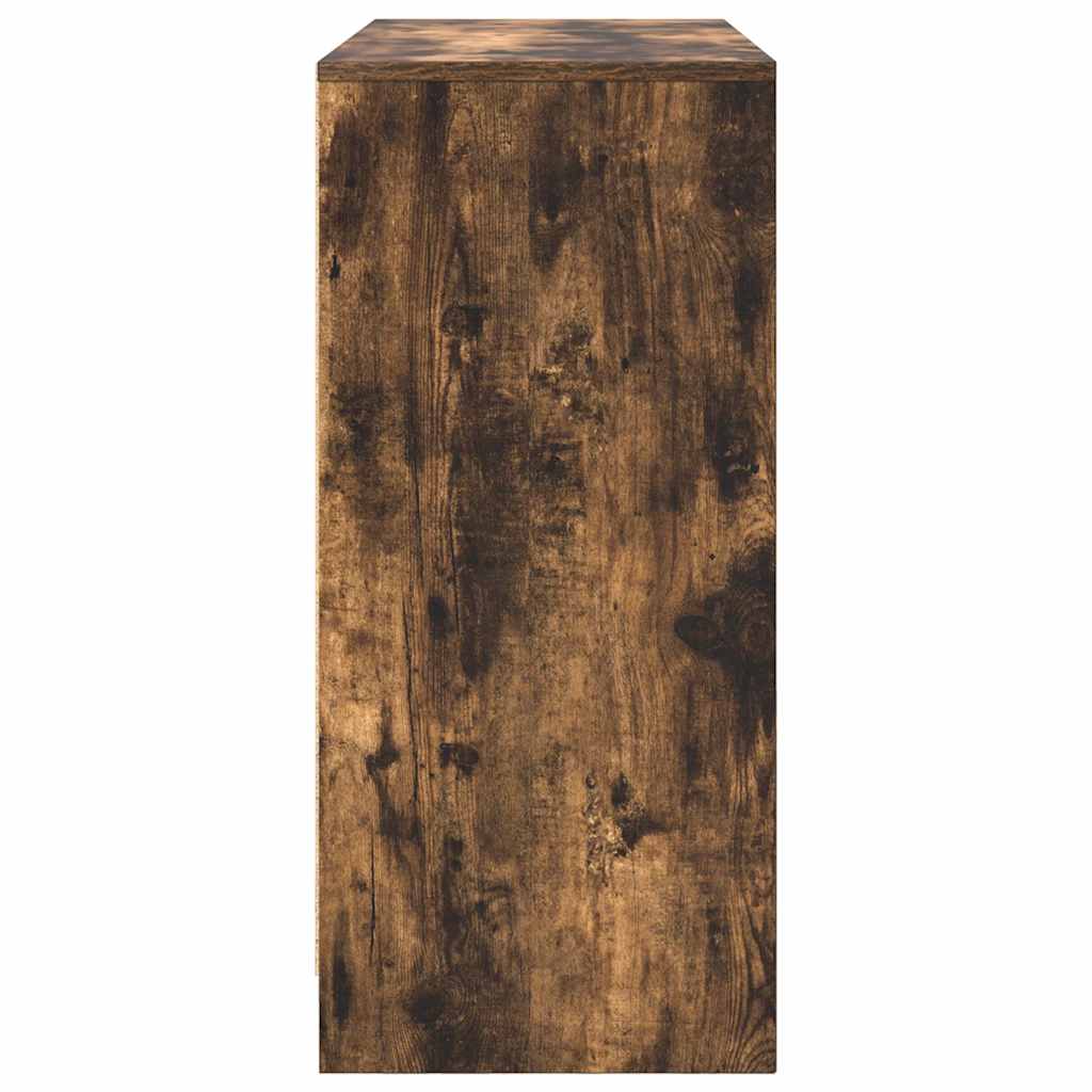 Komoda dimljeni hrast 85x34x76 cm od konstruiranog drva