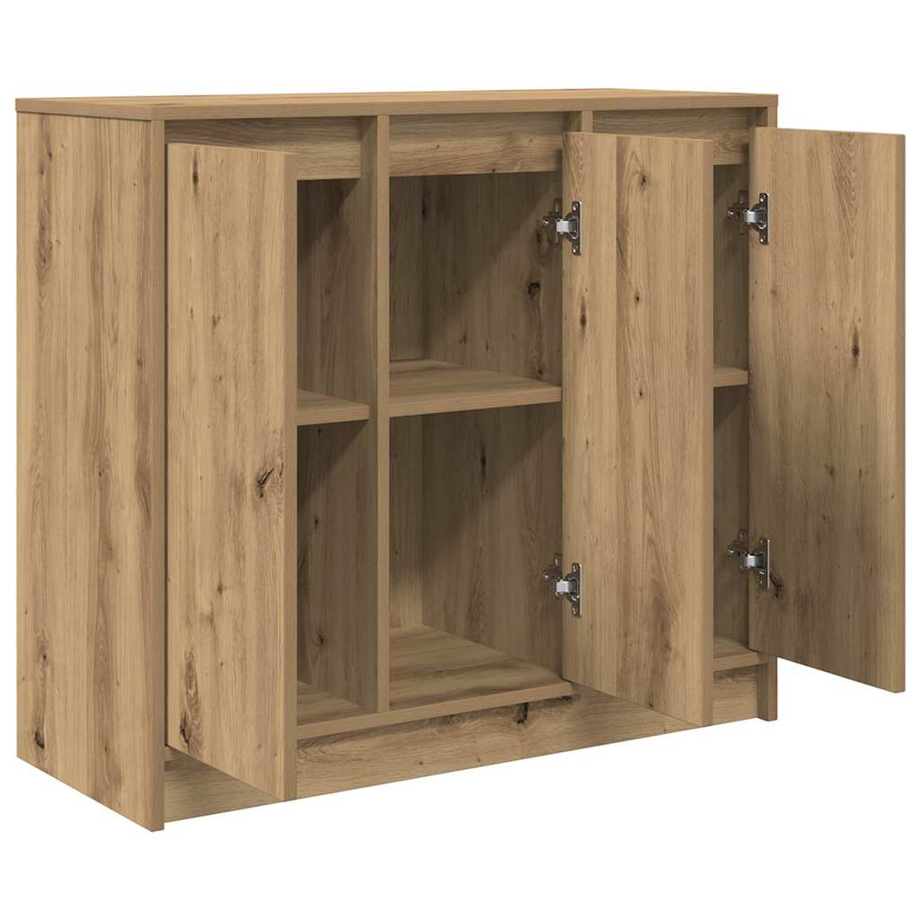 Komoda boja hrasta artisan 85x34x76 cm konstruirano drvo