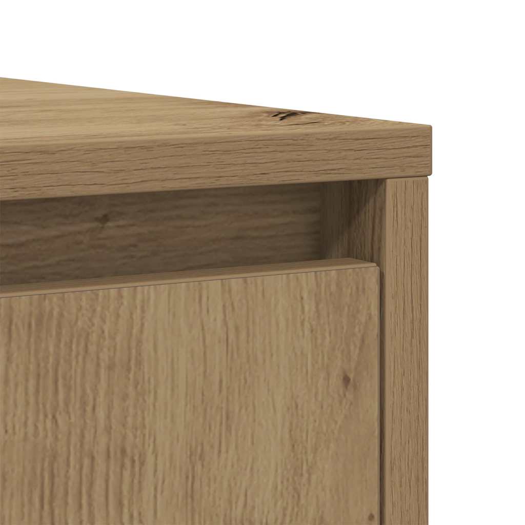 Komoda boja hrasta artisan 85x34x76 cm konstruirano drvo