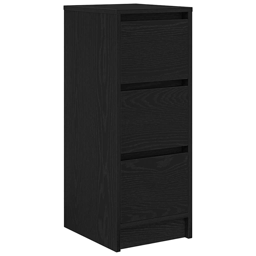 Komoda crni hrast 29,5x34x76 cm konstruirano drvo