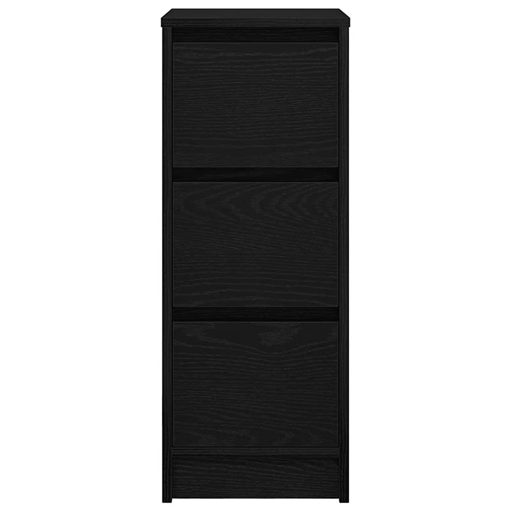 Komoda crni hrast 29,5x34x76 cm konstruirano drvo