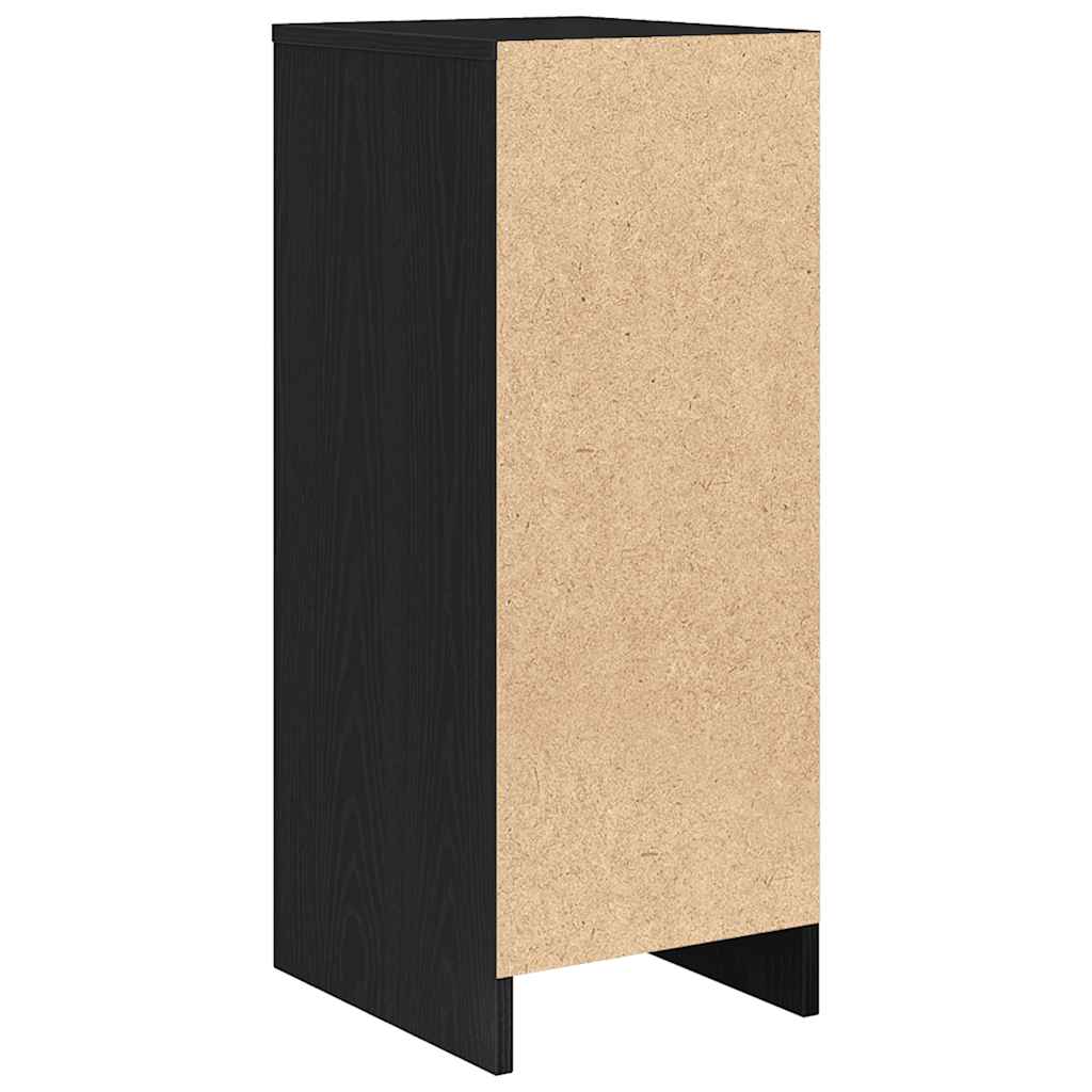 Komoda crni hrast 29,5x34x76 cm konstruirano drvo