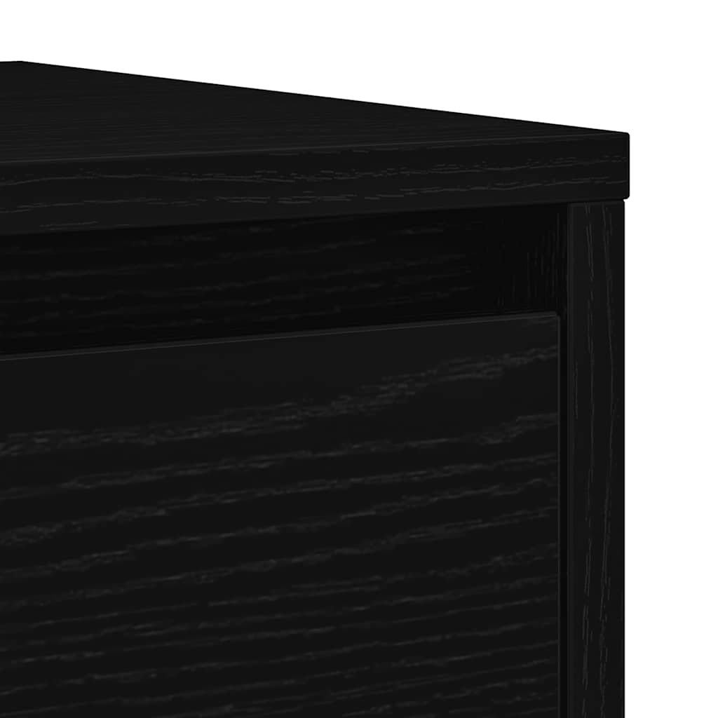 Komoda crni hrast 29,5x34x76 cm konstruirano drvo