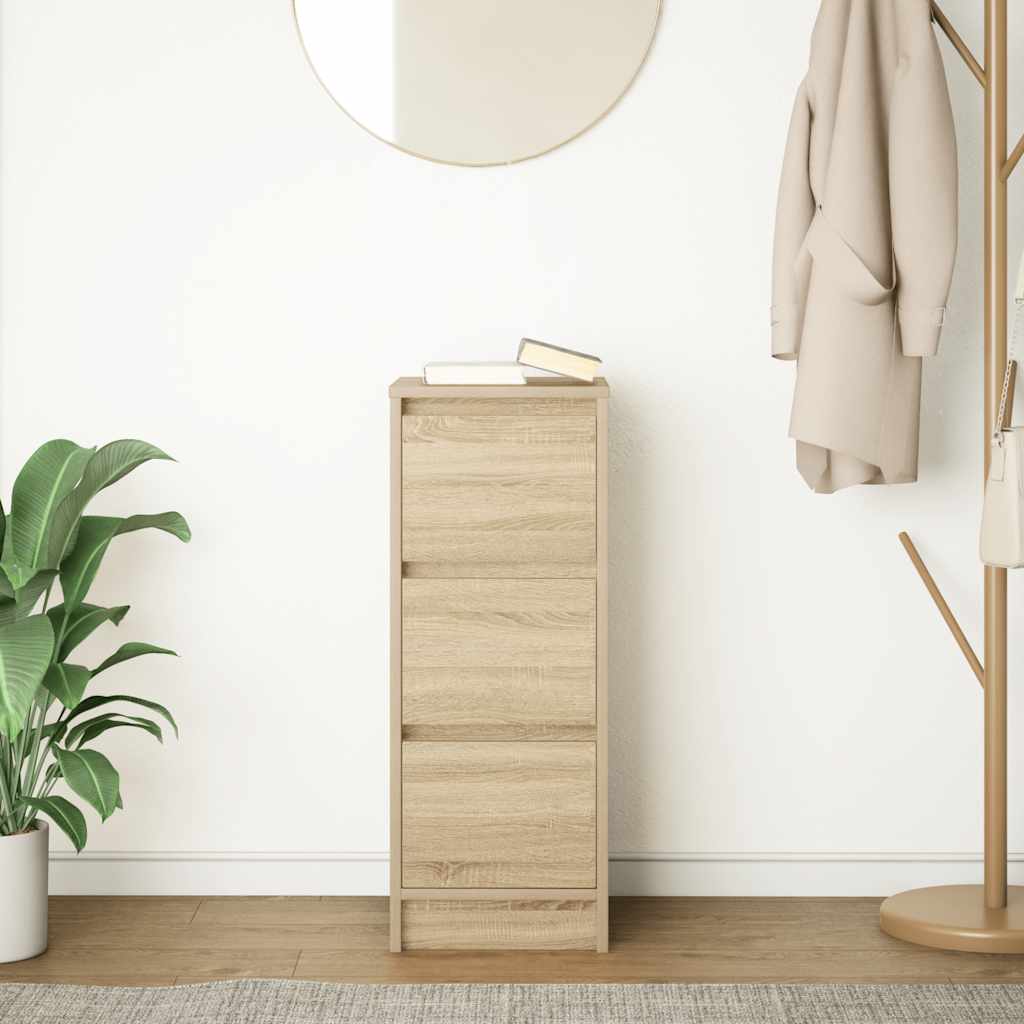 Komoda boja hrasta sonome 29,5x34x76 cm od konstruiranog drva