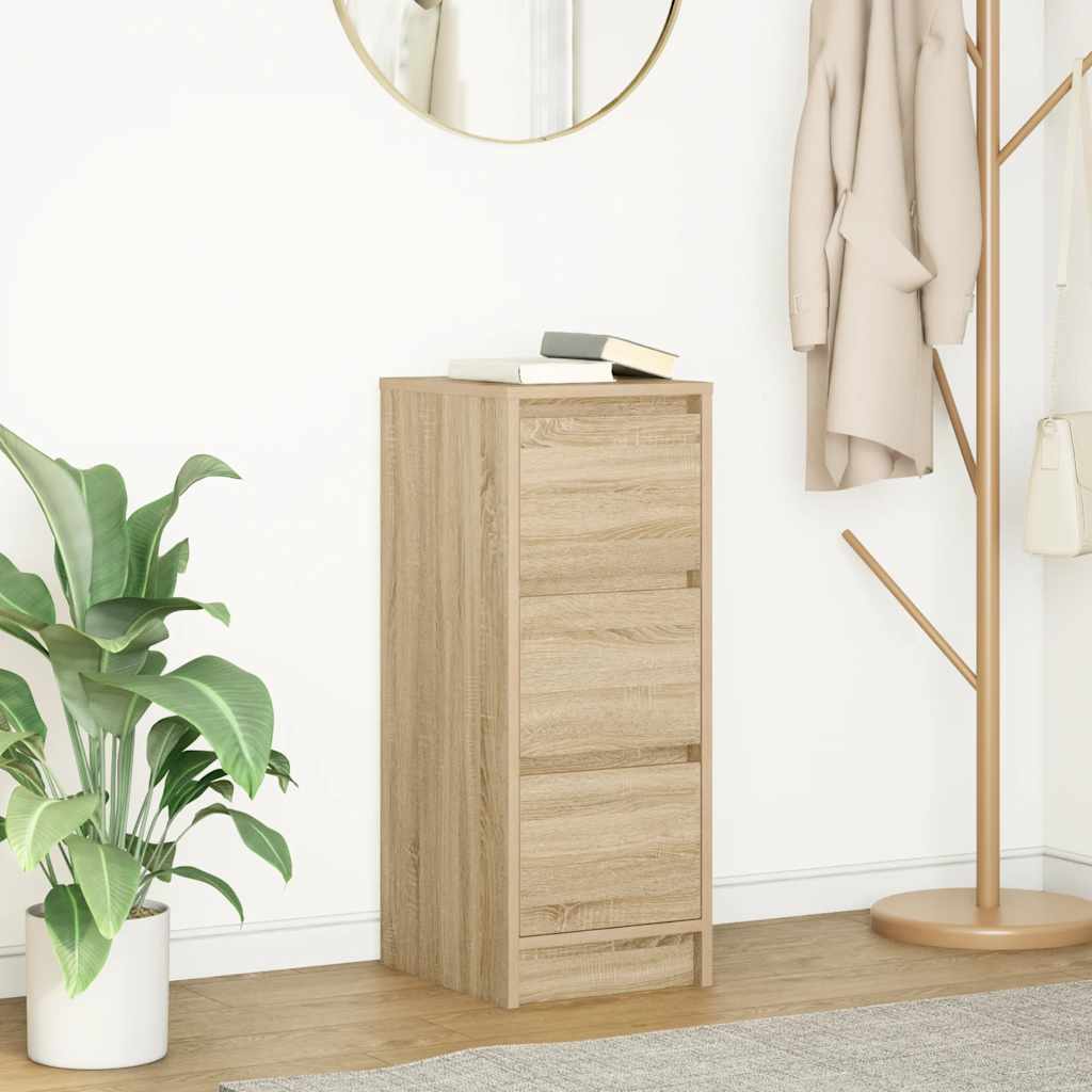 Komoda boja hrasta sonome 29,5x34x76 cm od konstruiranog drva