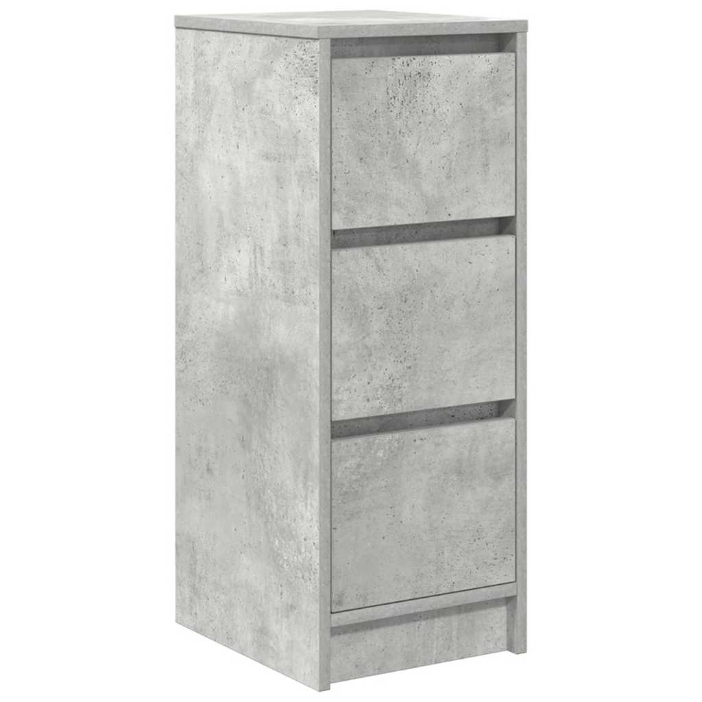 Komoda siva boja betona 29,5x34x76 cm od konstruiranog drva