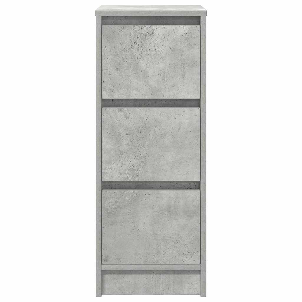 Komoda siva boja betona 29,5x34x76 cm od konstruiranog drva