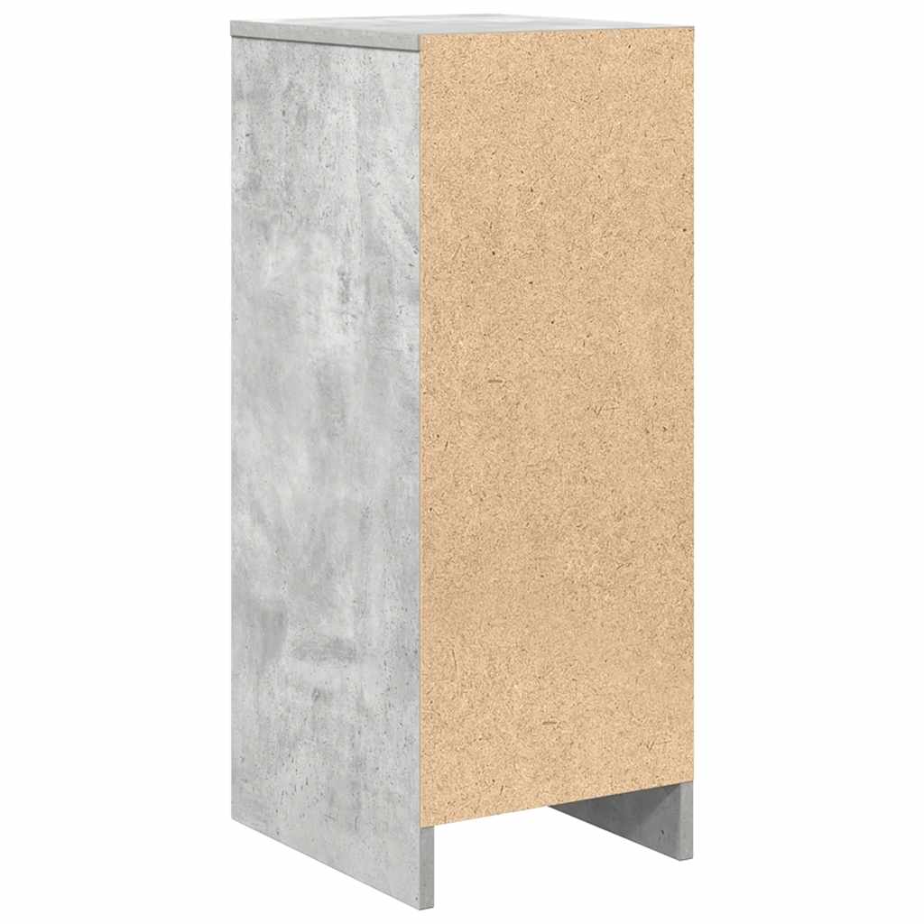 Komoda siva boja betona 29,5x34x76 cm od konstruiranog drva