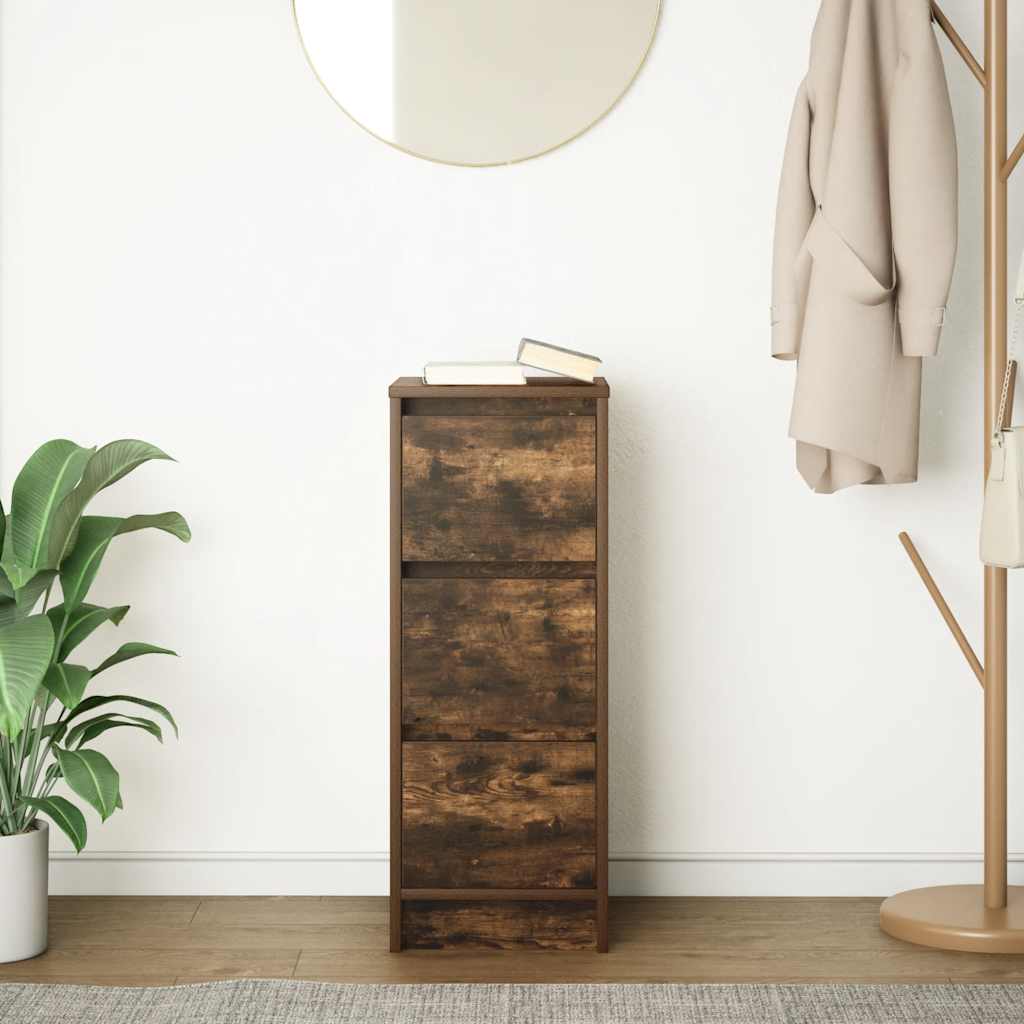 Komoda boja dimljenog hrasta 29,5x34x76 cm konstruirano drvo