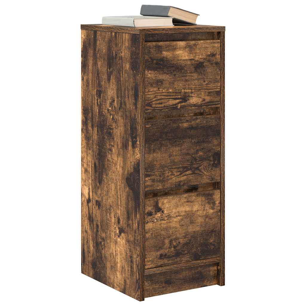 Komoda boja dimljenog hrasta 29,5x34x76 cm konstruirano drvo