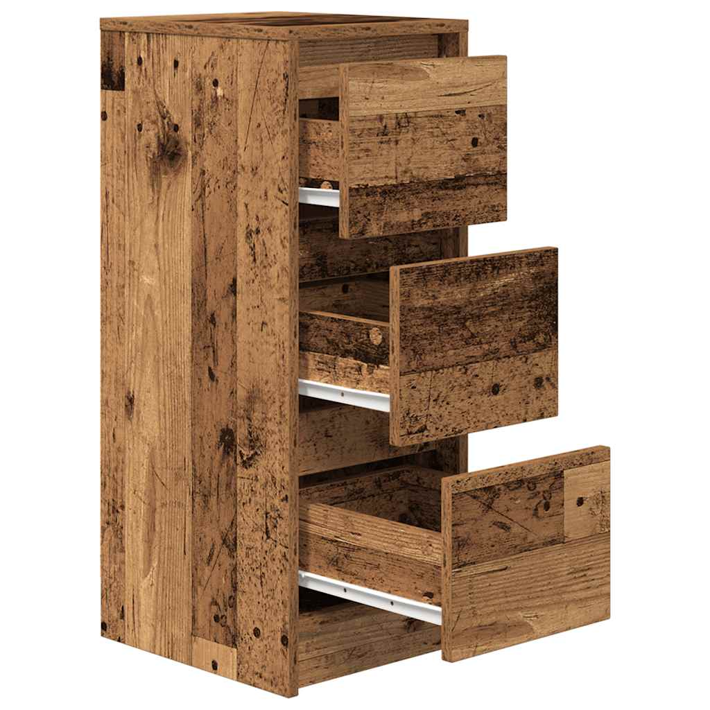 Komoda boja starog drva 29,5x34x76 cm konstruiranog drva
