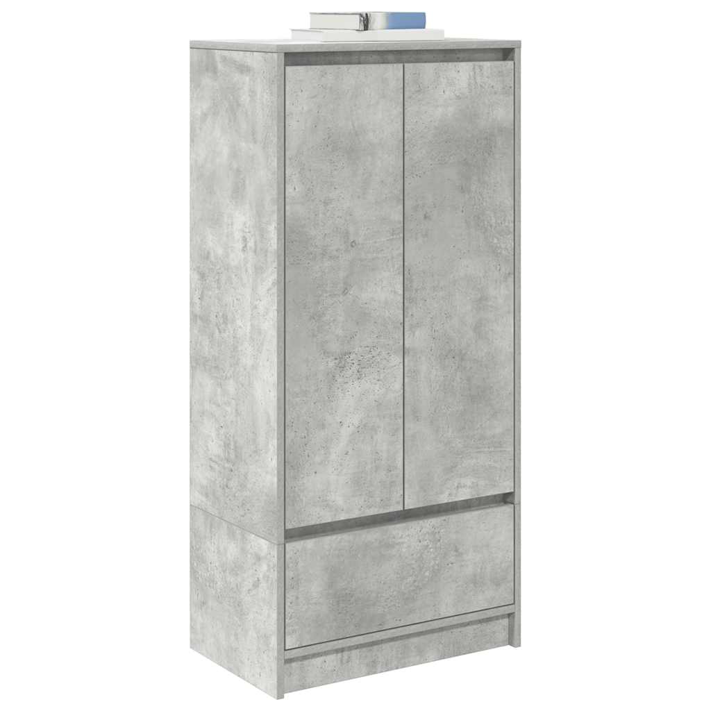 Ormarić s ladicom beton sivi 55,5x34x119,5 cm konstruirano drvo