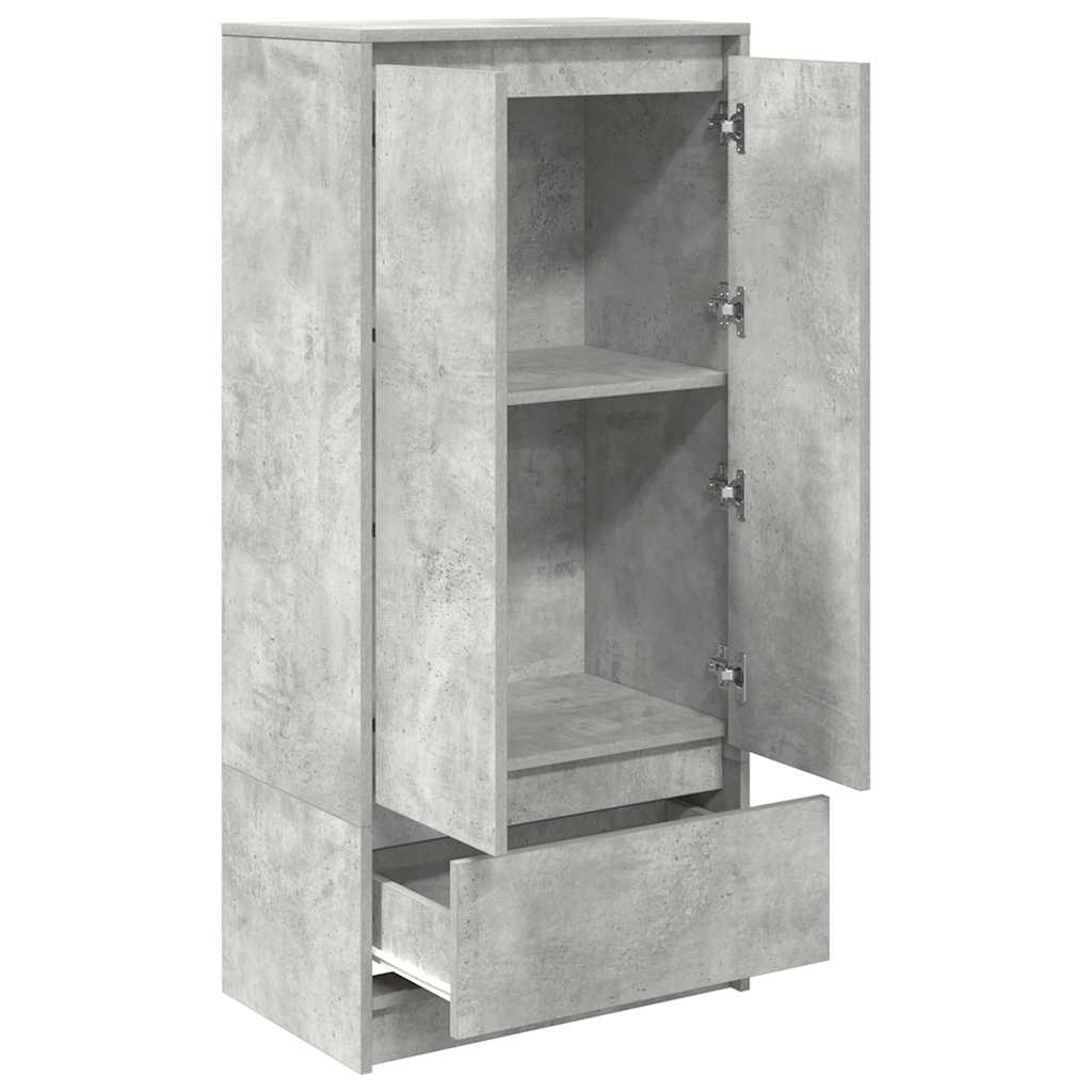 Ormarić s ladicom beton sivi 55,5x34x119,5 cm konstruirano drvo