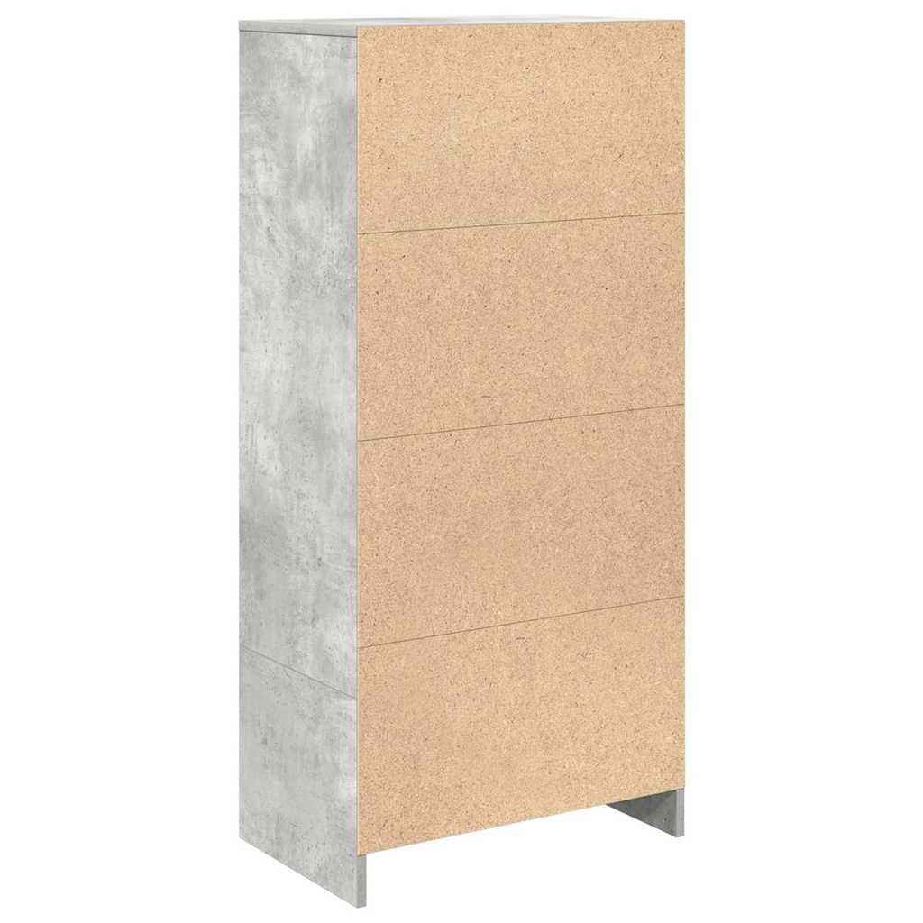 Ormarić s ladicom beton sivi 55,5x34x119,5 cm konstruirano drvo