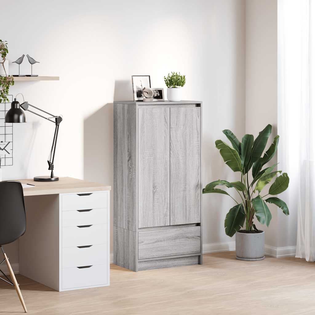 Ormarić s ladicom Siva Sonoma 55,5x34x119,5 cm