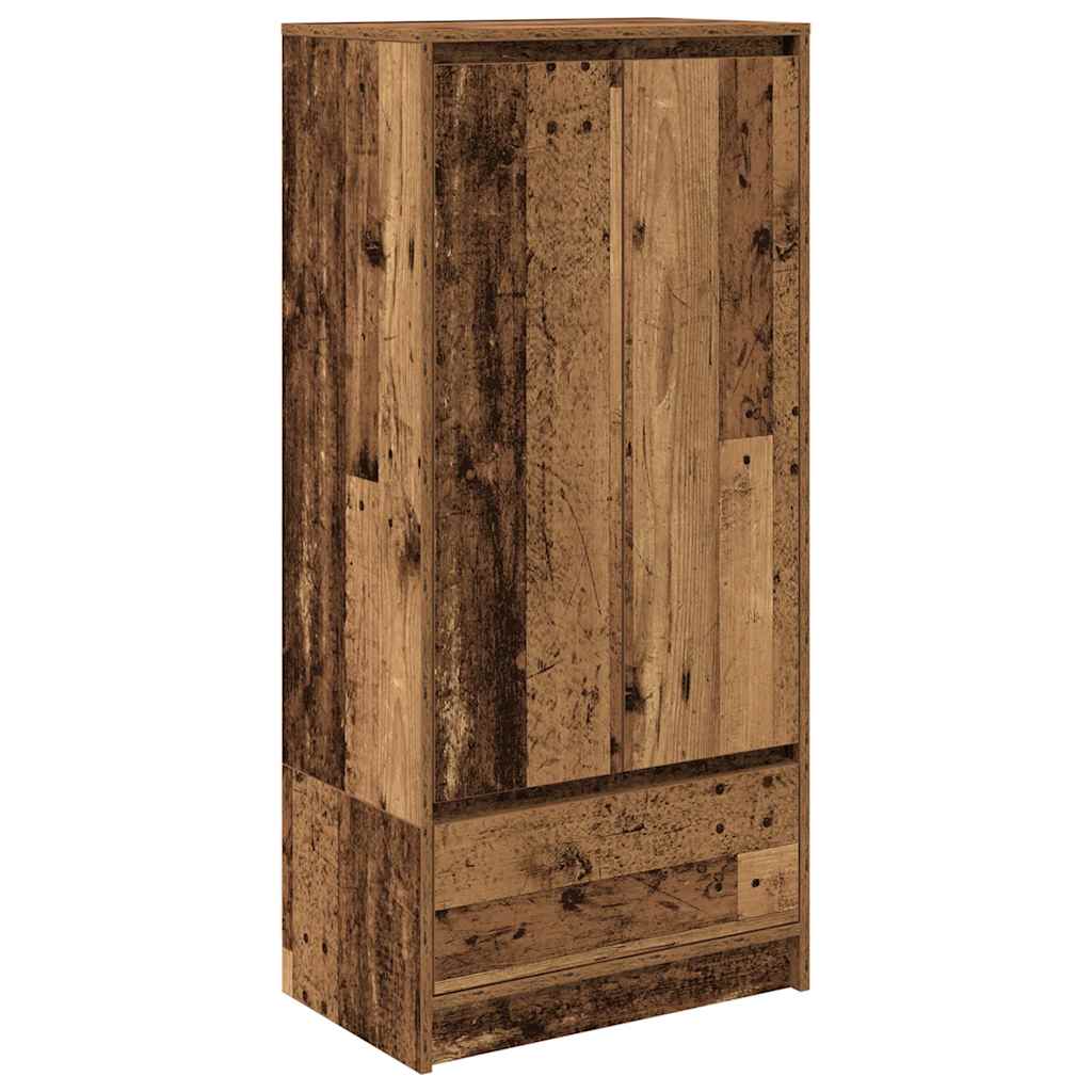 Ormar s ladicom staro drvo 55,5x34x119,5 cm konstruirano drvo
