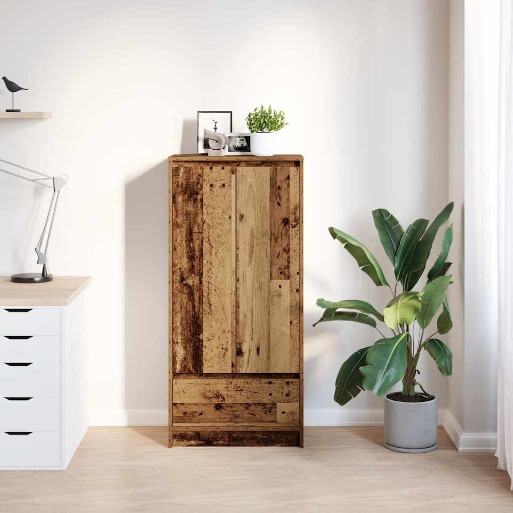 Ormar s ladicom staro drvo 55,5x34x119,5 cm konstruirano drvo