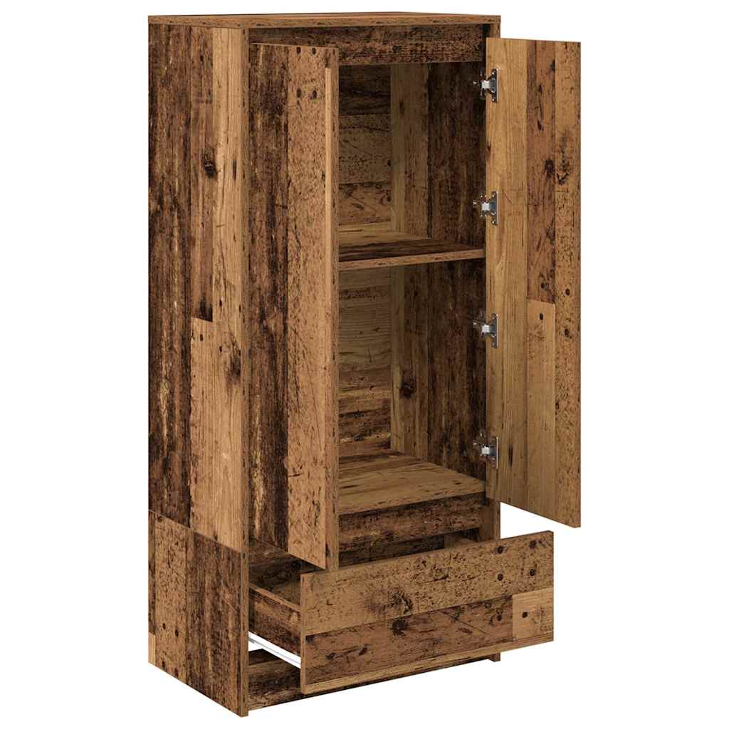 Ormar s ladicom staro drvo 55,5x34x119,5 cm konstruirano drvo