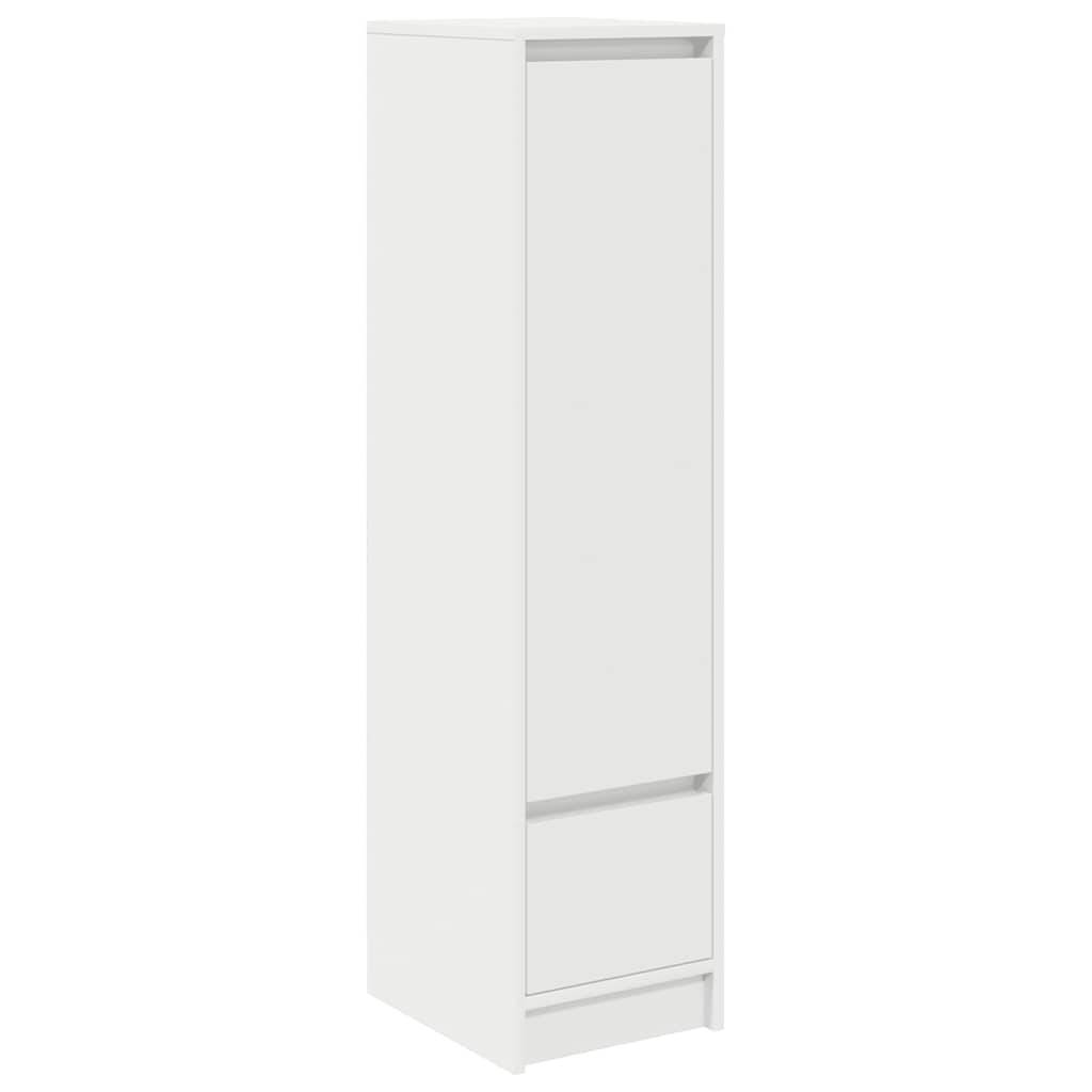 Visoka ploča bijela 29,5x34x119,5 cm izrađeno drvo