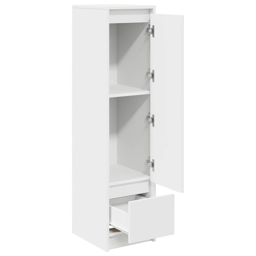 Visoka ploča bijela 29,5x34x119,5 cm izrađeno drvo