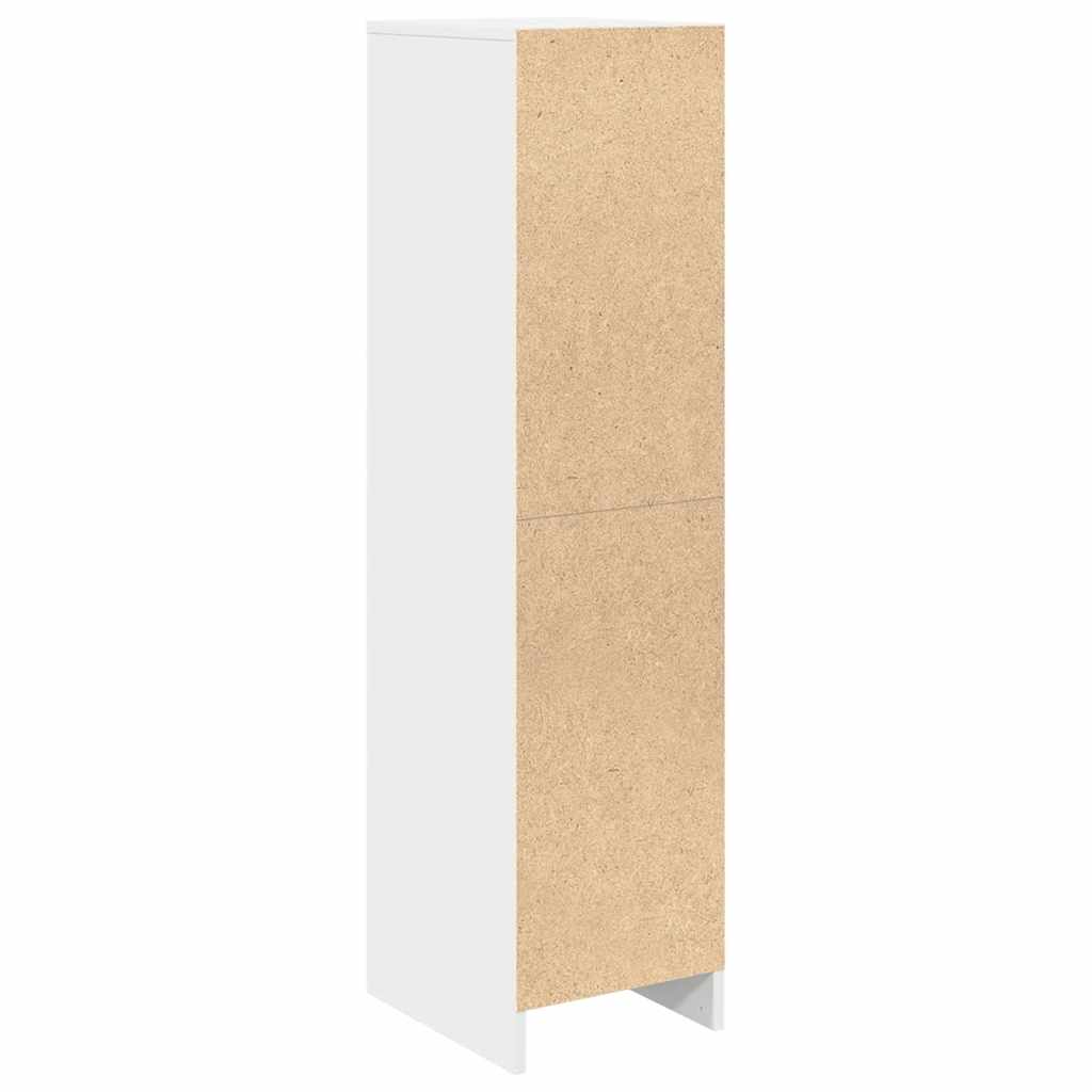 Visoka ploča bijela 29,5x34x119,5 cm izrađeno drvo