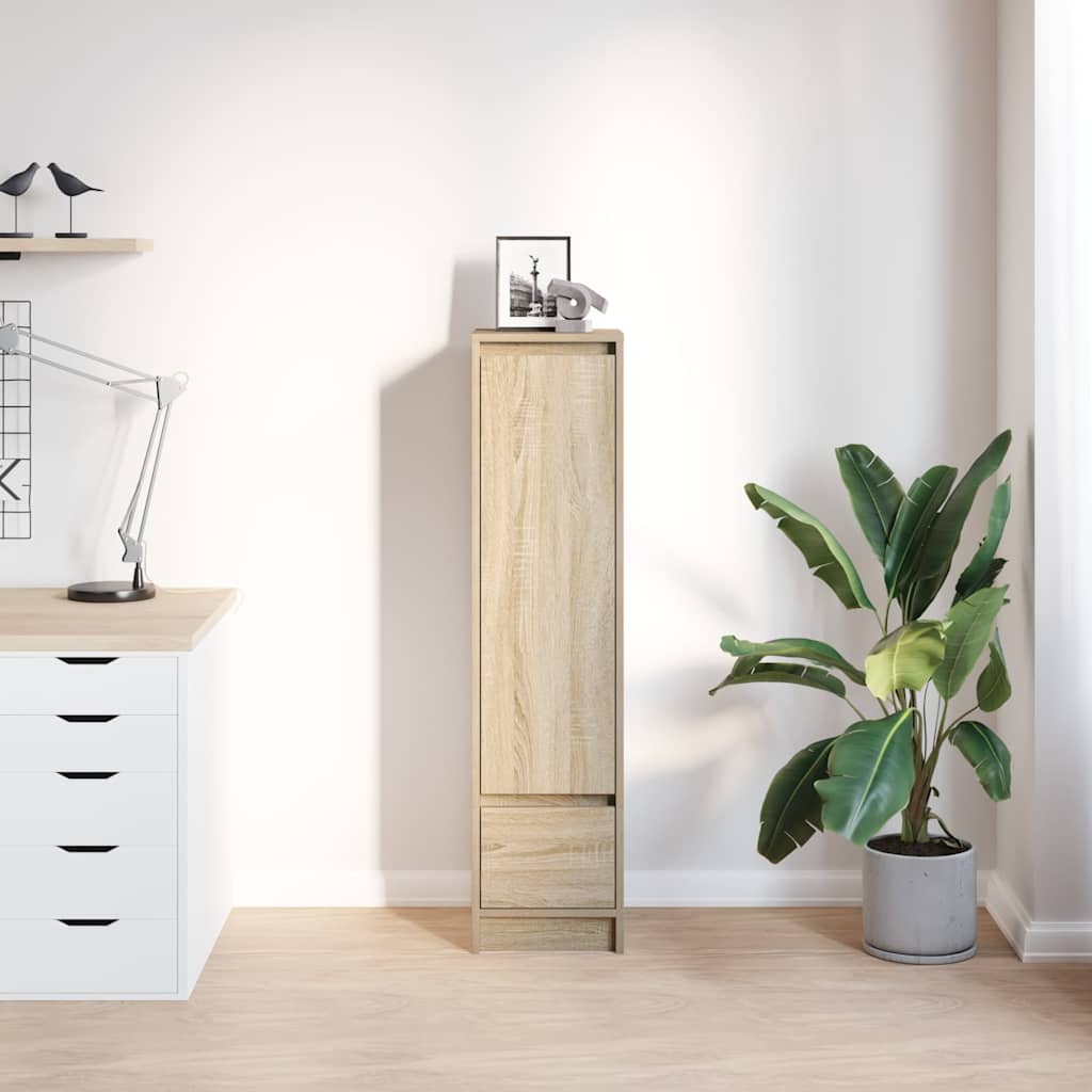 Visoka ploča sonoma hrast 29,5x34x119,5 cm izrađeno drvo
