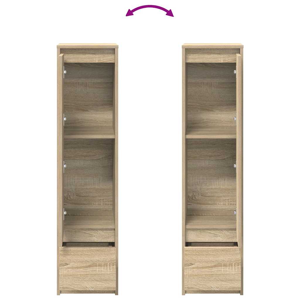 Visoka ploča sonoma hrast 29,5x34x119,5 cm izrađeno drvo