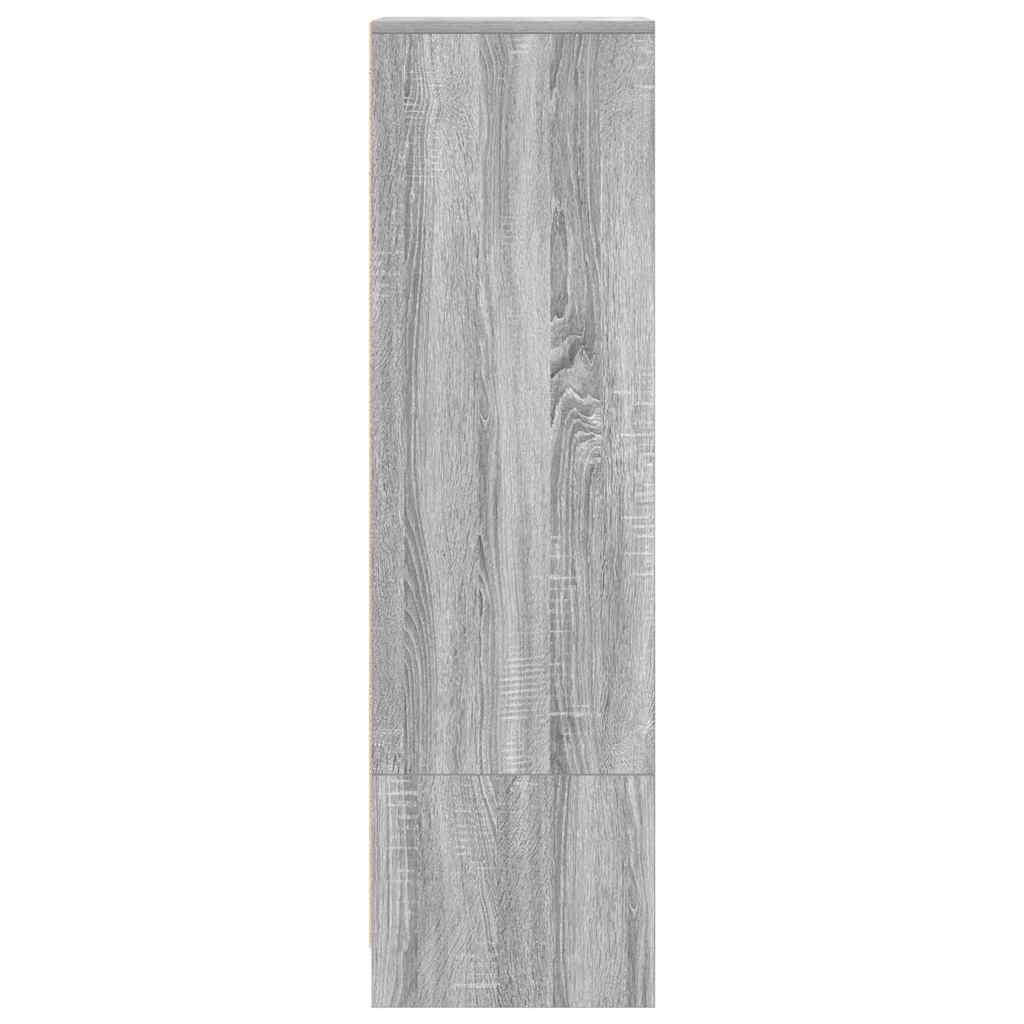 Visoka ploča siva Sonoma 29,5x34x119,5 cm izrađeno drvo