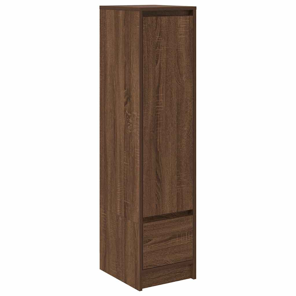 Visoka ploča smeđi hrast 29,5x34x119,5 cm izrađeno drvo