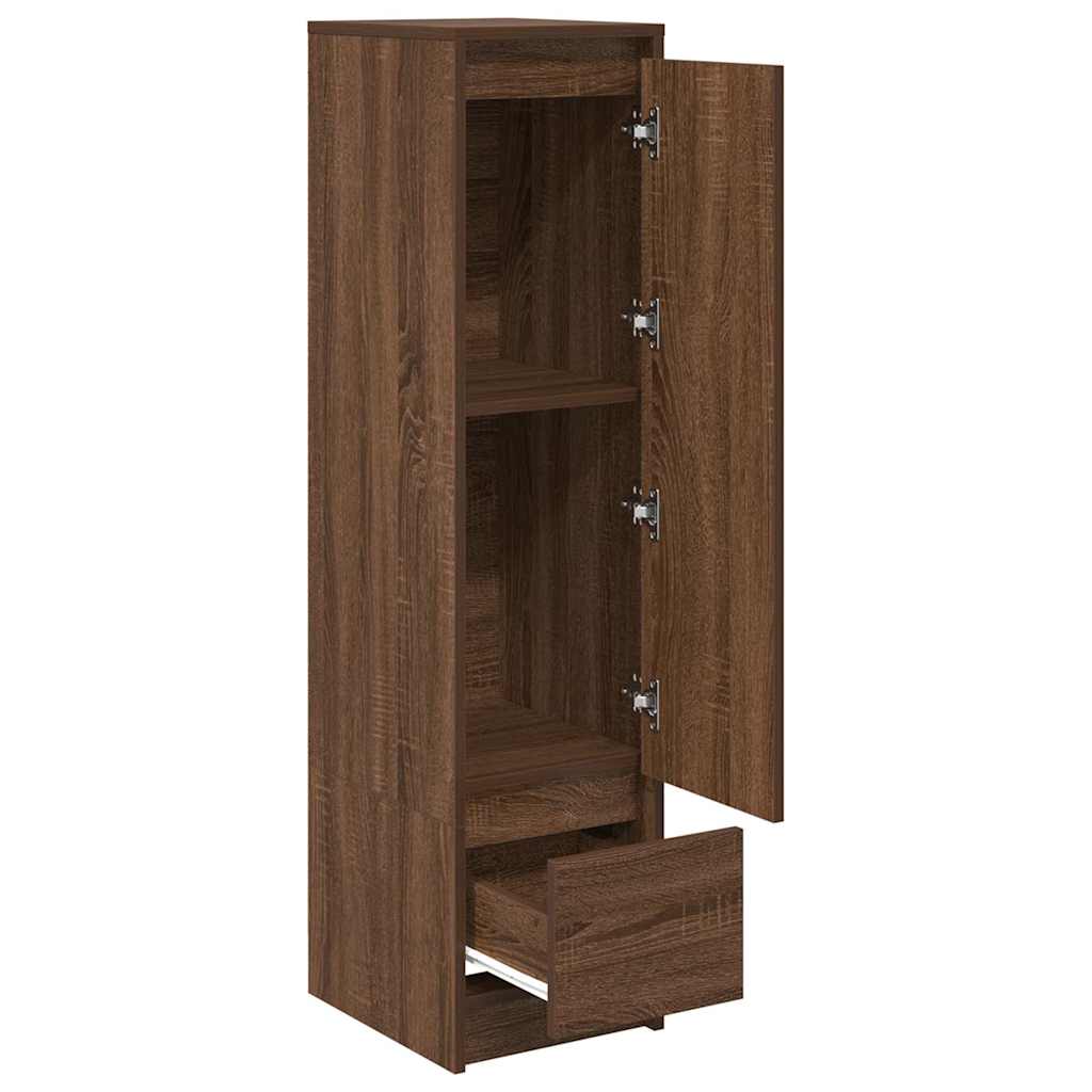 Visoka ploča smeđi hrast 29,5x34x119,5 cm izrađeno drvo